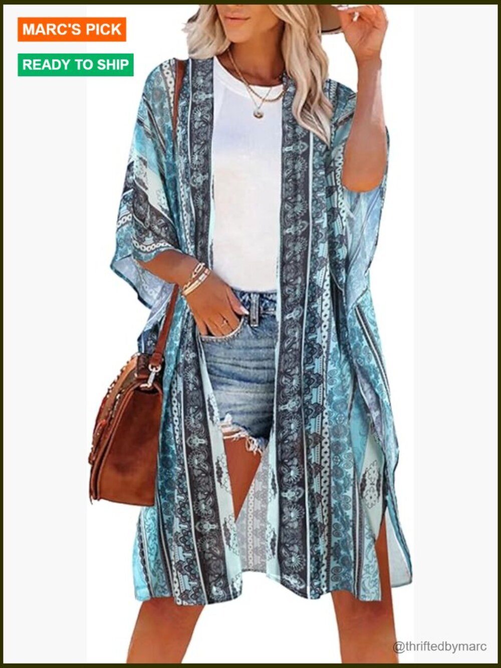 Women's Kimono Swimsuit Coverup Loose Open Front Cardigan Beach Summer